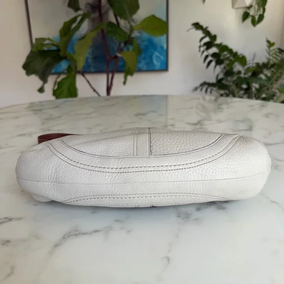 COACH Y2K Vintage Soho Medium Buckle Leather Shoulder Bag F12301 Cream Brown - Picture 13 of 16